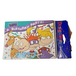 Vintage Rugrats Nickelodeon birthday invite cards set of 8
